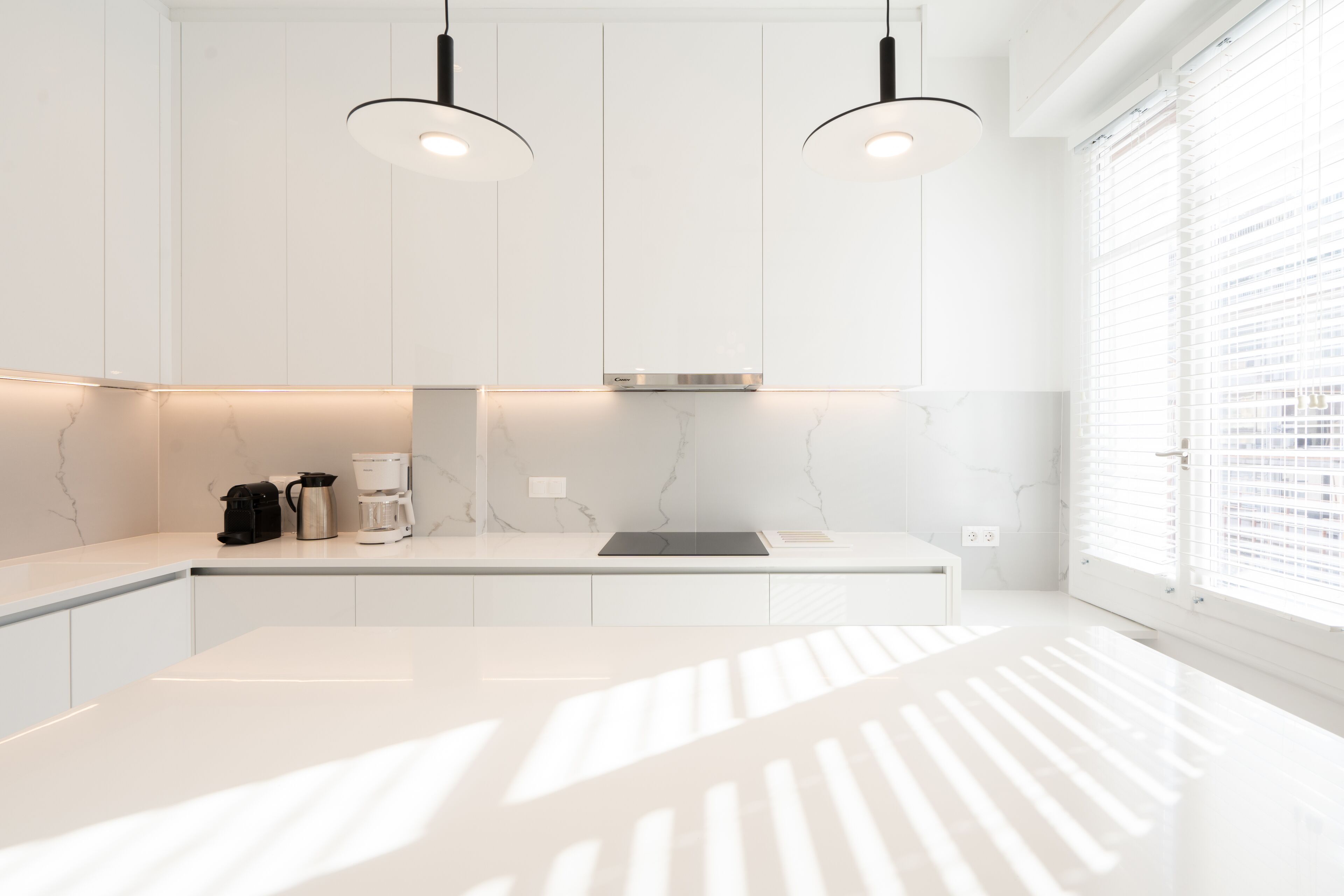 Apartemen Mewah, 4 kamar tidur, teras, sudut | Dapur pribadi | Lemari es, microwave, oven, dan kompor