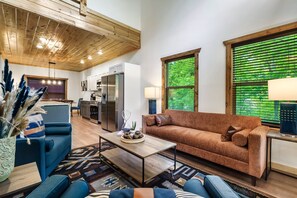 Smart TV, fireplace, video games