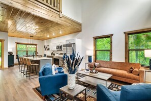 Smart TV, fireplace, video games