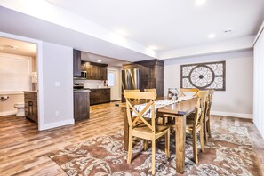 Dining - Updated, tree-lined home on the snowmobile trail with gas fireplace & firepit (Manitowish Waters)