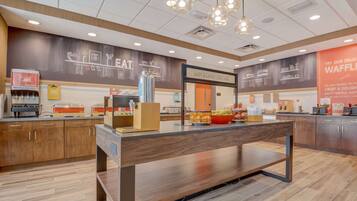 Free daily buffet breakfast
