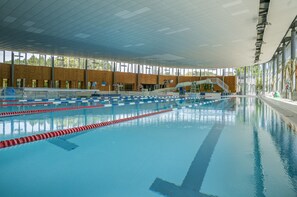 Indoor pool, a heated pool