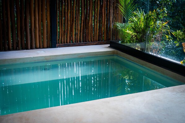 Indoor pool, outdoor pool - Stylish / Modern / Unique / Private Plunge Pool / In the Premium/Safest Area (Tulum)