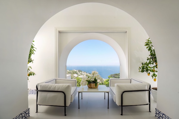 Executive Studio Suite, Sea View | Private kitchen | Espresso maker, coffee/tea maker, electric kettle, highchair