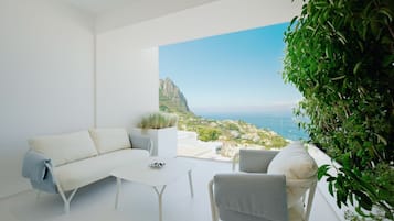 Executive studio suite, uitzicht op zee | Uitzicht vanuit de kamer