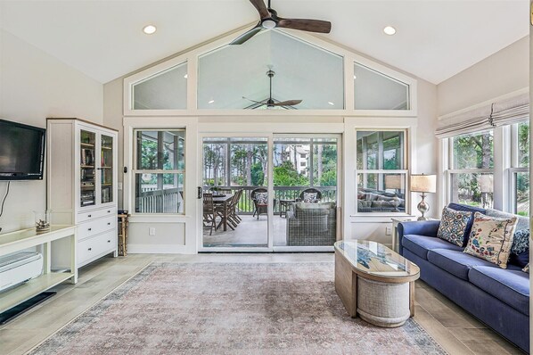 TV, fireplace, table tennis