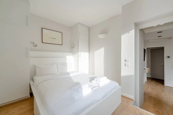 Basic-Apartment, 1 Doppelbett | 1 Schlafzimmer, Bettwäsche