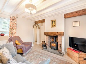 TV, fireplace - 1 bedroom accommodation in Allerston, near Pickering (Allerston, near Pickering)