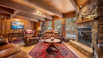 TV connectée, cheminée