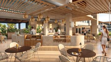 3 bars/lounges, een swim-up bar, een poolbar