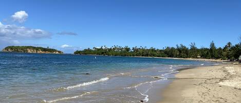 Chaises longues, serviettes de plage