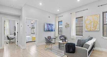 Free Parking Modern Duplex-Central Location-close to Train+EWR