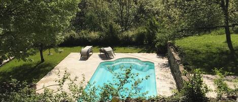 Piscine extérieure, piscine chauffée