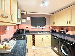Dishwasher, high chair, freezer
