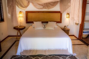 Bungalou superior | Llençols de cotó egipci, roba de llit d'alta qualitat i minibar 