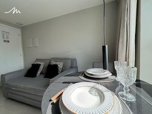 Exclusive Apartment | Living area - Miramar Qualitè Studio Praia (João Pessoa)