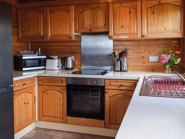 Dishwasher, high chair, cookware/dishes/utensils