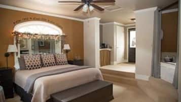 1 habitación, tabla de planchar con plancha, internet y ropa de cama