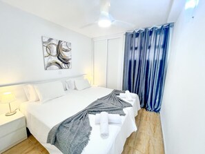 2 slaapkamers, een strijkplank/strijkijzer, wifi, beddengoed