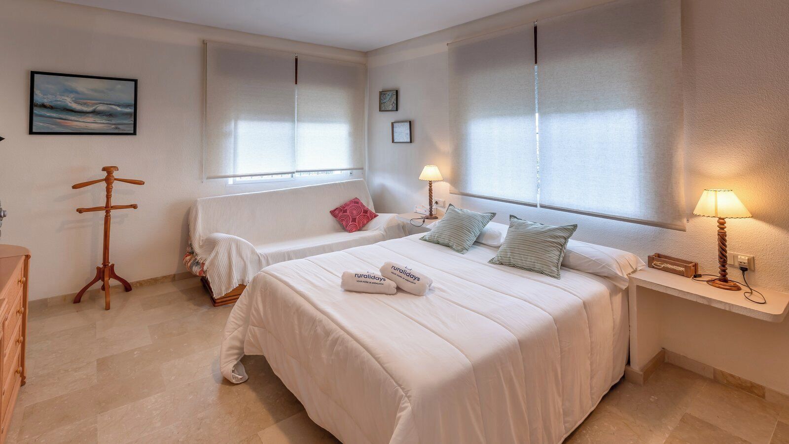 7 dormitorios, tabla de planchar con plancha, wifi