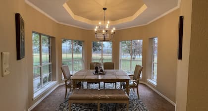 Farmhouse & Ranch style living for your vacay with pond, gazebo, trellis, pool..