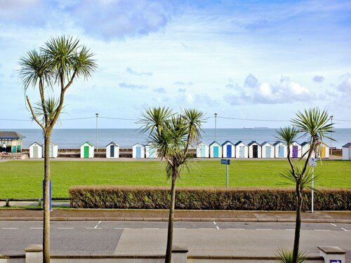 Delightful apartment with panoramic sea views and the beach only 50 yards away.