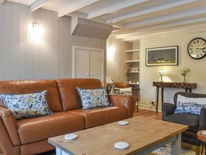 Televisión y chimenea 