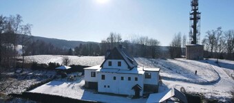 Cottage with a view of the Jizera Mountains