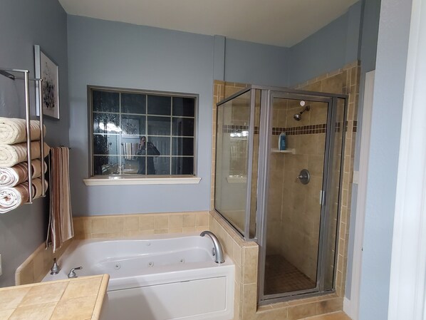 Shower, jetted bath - New Listing! Beautiful Home - South Padre Island Golf Course (Laguna Vista)