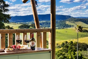 Luxury Tent, 1 King Bed, Mountain View | Terrace/patio - Cicada Luxury Camping (Jerrara)