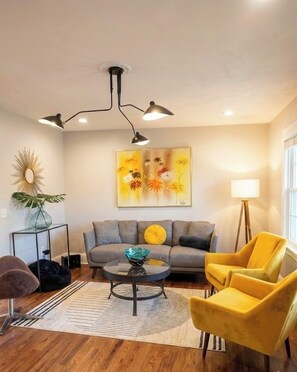 Smart-tv en een open haard