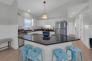 Fridge, microwave, oven, stovetop - A Sunshine Daydream | 30A Home w/ Community Pool + Outdoor Shower (Santa Rosa Beach)