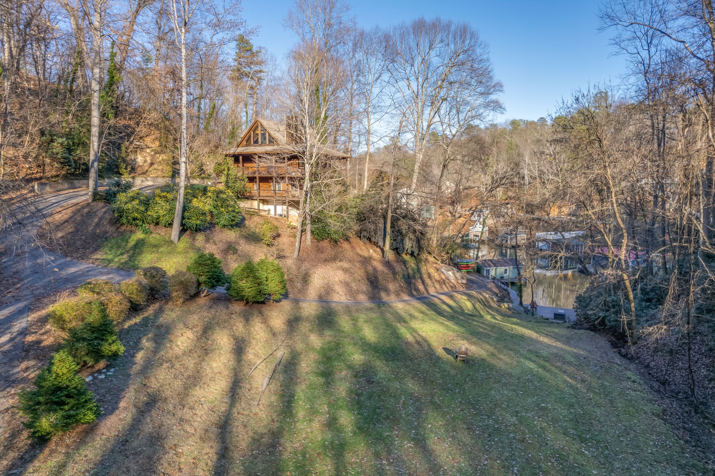 One Of A Kind Cabin Lake Home on the Lake.  Near Asheville and Black Mtn!