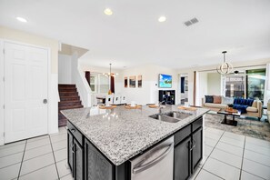 House (Multiple Bedrooms) | Private kitchen | Microwave, oven, stovetop, dishwasher - Stunning Villa With Themed Room's and Game Room, Right Across From the Club House #7sl9003 (Kissimmee)