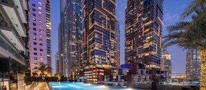 Outdoor pool - KOHH – 3BR in DAMAC Heights (Dubai)