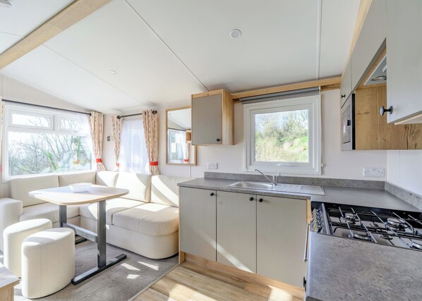 Fridge, oven, stovetop, toaster