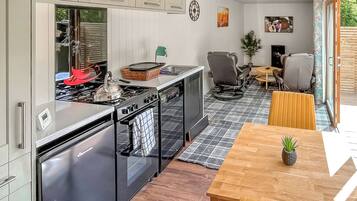 Fridge, oven, stovetop, toaster