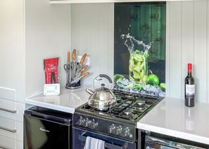 Fridge, oven, stovetop, toaster