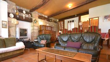 Télévision, cheminée, chaßne hi-fi