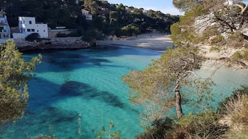 Ubicación cercana a la playa y tumbonas