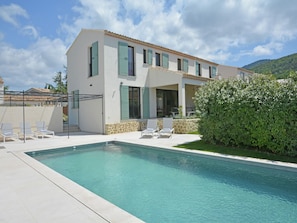 A heated pool