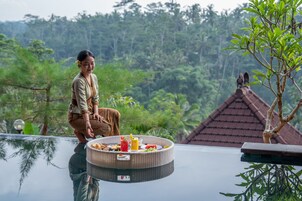 Deluxe Room with Private Pool | 客房内保险箱、办公桌、免费 WiFi、床单