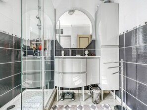 Shower, hair dryer
