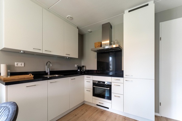 Frigorífico, microondas, placa de cocina y lavavajillas