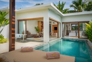 Doppia Deluxe, 1 camera da letto, piscina privata | Biancheria da letto di alta qualità