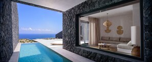 Cave Suite with Private Heated Pool | Terrasse/Patio