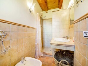 Combined shower/bathtub, bidet