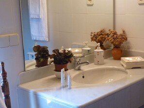 Combined shower/bathtub