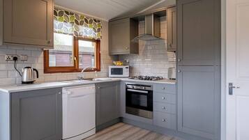 Fridge, oven, stovetop, toaster