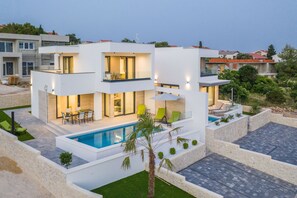Luxury Villa, 3 Bedrooms, Private Pool, Pool View | Terrace/patio - Luxury villas Joy (Novalja)